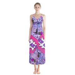 Purlpe Retro Pop Button Up Chiffon Maxi Dress by snowwhitegirl