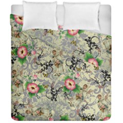 Angel Floral Duvet Cover Double Side (california King Size) by snowwhitegirl