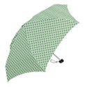 Green Heart-Shaped Clover on White St. Patrick s Day Mini Folding Umbrellas View2