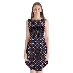 Futuristic Geometric Pattern Sleeveless Chiffon Dress   by dflcprints