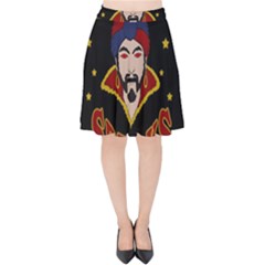 Zoltar Speaks Velvet High Waist Skirt by Valentinaart