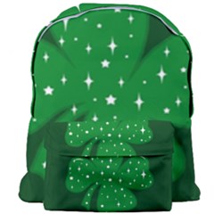 Sparkly Clover Giant Full Print Backpack by Valentinaart