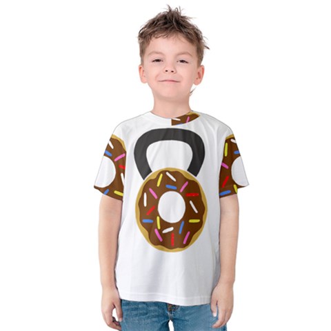 Kettlebelldonut Kids  Cotton Tee by amfit