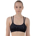 Dark Ethnic Stars Motif Pattern Line Them Up Sports Bra View1