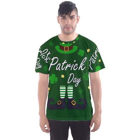 St Patricks Leprechaun Men s Sports Mesh Tee by Valentinaart