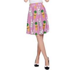 Easter Kawaii Pattern A-line Skirt by Valentinaart