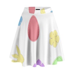 Easter Patches  High Waist Skirt by Valentinaart