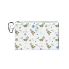 Easter Pattern Canvas Cosmetic Bag (small) by Valentinaart