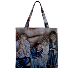 The Nobodies Zipper Grocery Tote Bag by redmaidenart