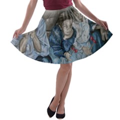 The Nobodies A-line Skater Skirt by redmaidenart