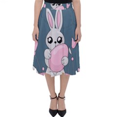 Easter Bunny  Folding Skater Skirt by Valentinaart