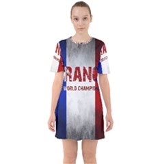 Football World Cup Sixties Short Sleeve Mini Dress by Valentinaart