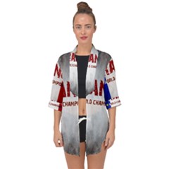 Football World Cup Open Front Chiffon Kimono by Valentinaart