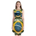 Football World Cup Sleeveless Chiffon Dress   View1