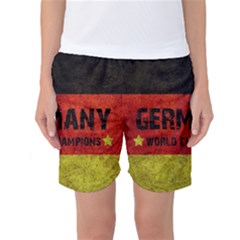 Football World Cup Women s Basketball Shorts by Valentinaart