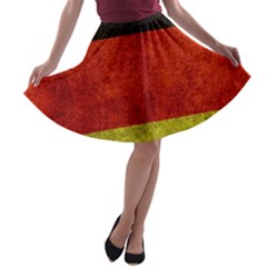 Football World Cup A-line Skater Skirt by Valentinaart