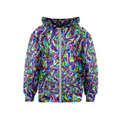 Pattern-10 Kids  Zipper Hoodie by ArtworkByPatrick