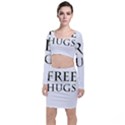 Freehugs Long Sleeve Crop Top & Bodycon Skirt Set View1