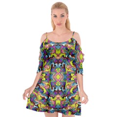 Pattern-12 Cutout Spaghetti Strap Chiffon Dress by ArtworkByPatrick