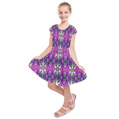 Pattern-32 Kids  Short Sleeve Dress by ArtworkByPatrick