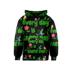 Earth Day Kids  Pullover Hoodie by Valentinaart