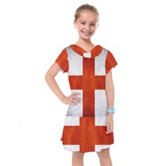 England Flag Kids  Drop Waist Dress by Valentinaart