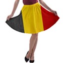 Belgium Flag A-line Skater Skirt View1