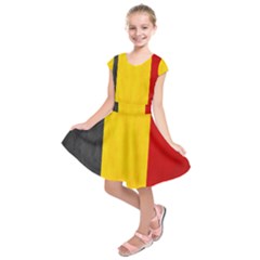 Belgium Flag Kids  Short Sleeve Dress by Valentinaart