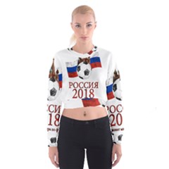 Russia Football World Cup Cropped Sweatshirt by Valentinaart