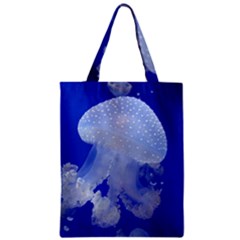 Spotted Jellyfish Zipper Classic Tote Bag by trendistuff