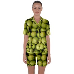 Apples 3 Satin Short Sleeve Pyjamas Set by trendistuff