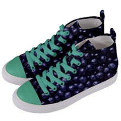 Blueberries 4 Women s Mid-top Canvas Sneakers by trendistuff