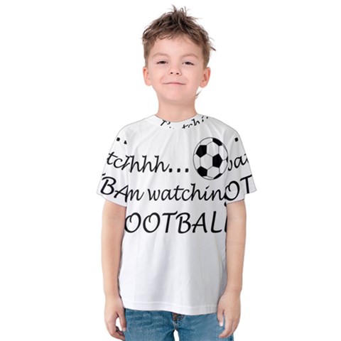 Football Fan  Kids  Cotton Tee by Valentinaart