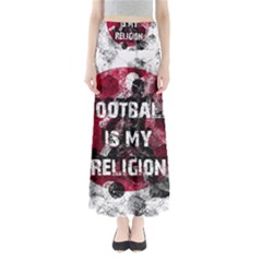 Football Is My Religion Full Length Maxi Skirt by Valentinaart