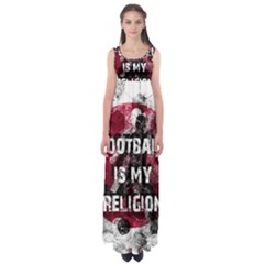 Football Is My Religion Empire Waist Maxi Dress by Valentinaart