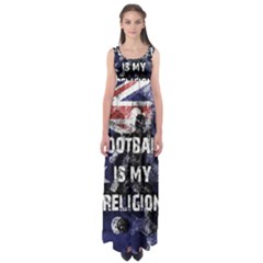 Football Is My Religion Empire Waist Maxi Dress by Valentinaart