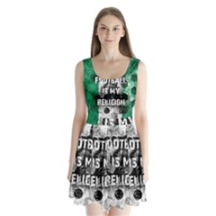 Football Is My Religion Split Back Mini Dress  by Valentinaart