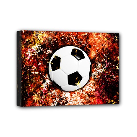 Football  Mini Canvas 7  X 5  by Valentinaart