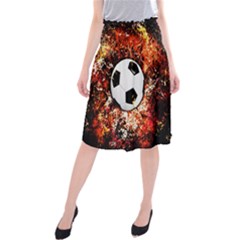 Football  Midi Beach Skirt by Valentinaart