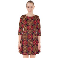 Colorful Ornate Pattern Design Smock Dress by dflcprints