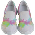 Abstract Color Pattern Colorful Kid s Lightweight Slip Ons View1