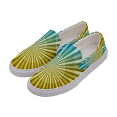 Abstract Art Art Radiation Women s Canvas Slip Ons by Sapixe