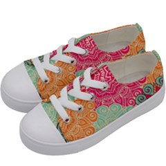 Art Abstract Pattern Kids  Low Top Canvas Sneakers by Sapixe