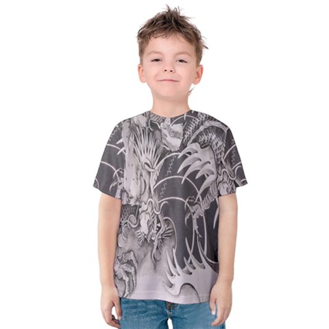 Chinese Dragon Tattoo Kids  Cotton Tee by Sapixe