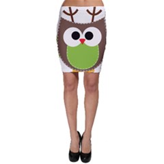 Clip Art Animals Owl Bodycon Skirt by Sapixe