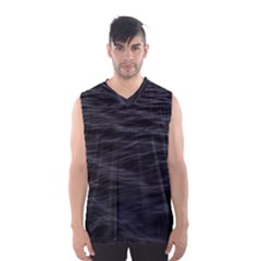 Dark Lake Ocean Pattern River Sea Men s Basketball Tank Top by Sapixe