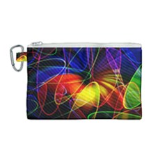 Fractal Pattern Abstract Chaos Canvas Cosmetic Bag (medium) by Nexatart