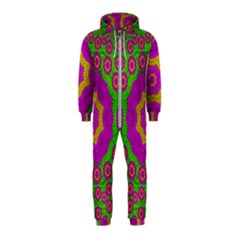 Decorative Festive Bohemic Ornate Style Hooded Jumpsuit (kids) by pepitasart