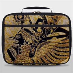 Golden Colorful The Beautiful Of Art Indonesian Batik Pattern Full Print Lunch Bag by Sapixe