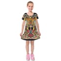 Hail Fine Art Print Kids  Short Sleeve Velvet Dress View1